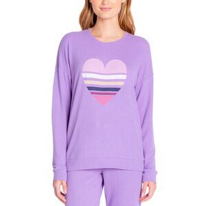 Insomniax Womens Butter Jersey Long Sleeve Crewneck Pajama Top Only,1-Piece L